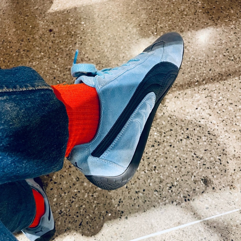 Puma Blue and Black Sneakers